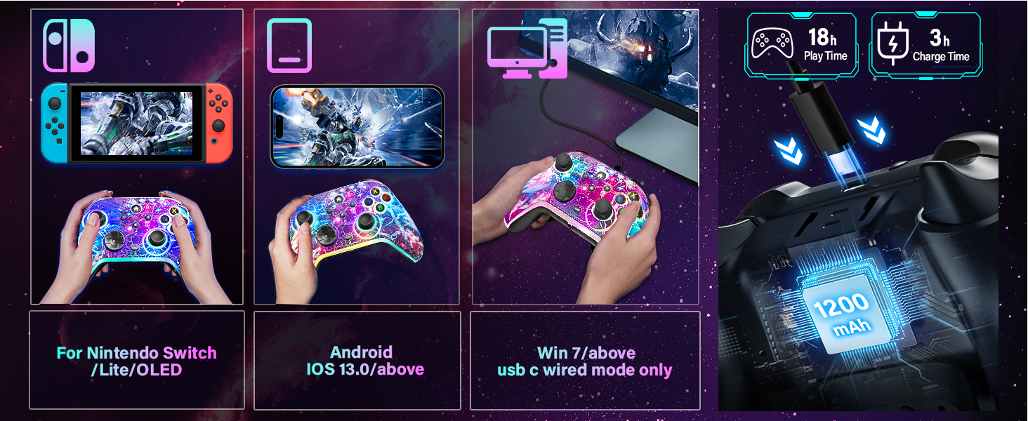 wireless light up switch controller
