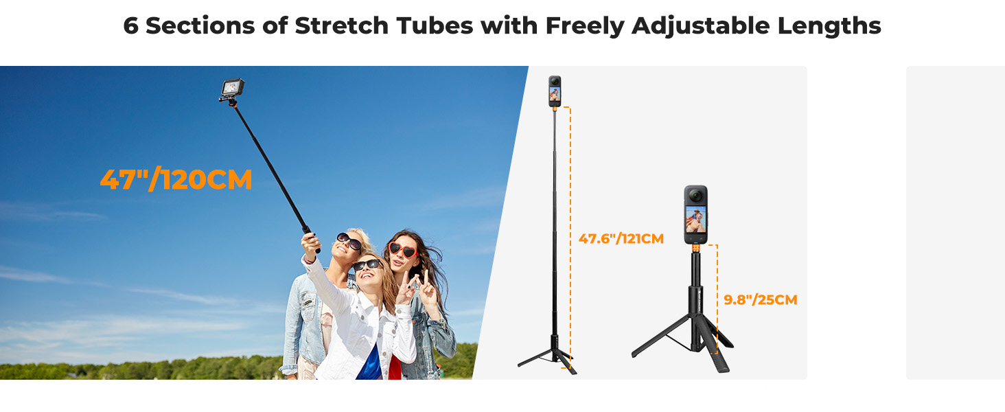 insta 360 ace pro selfie stick insta360 action invisible selfie stick extension selfie stick