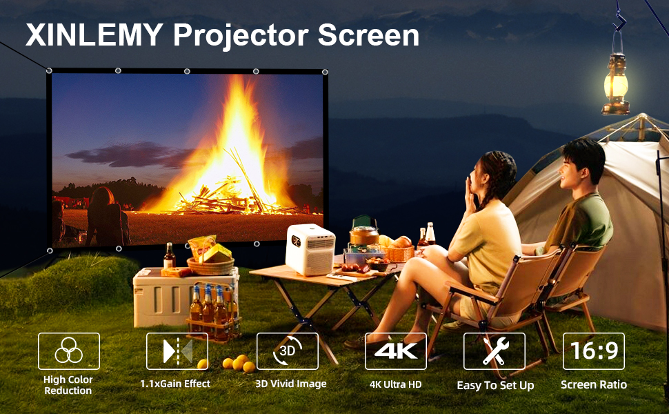 XINLEMY Projector Screen