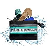 Acteon Wet Dry Travel Bag, Splash Water Resistant & Heavy Duty Zipper Reusable Bags, Small Pocket...