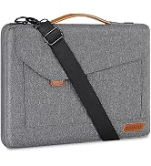 DOMISO 17-17.3 Inch Laptop Sleeve Water Resistant Business Briefcase Messenger Bag Compatible wit...