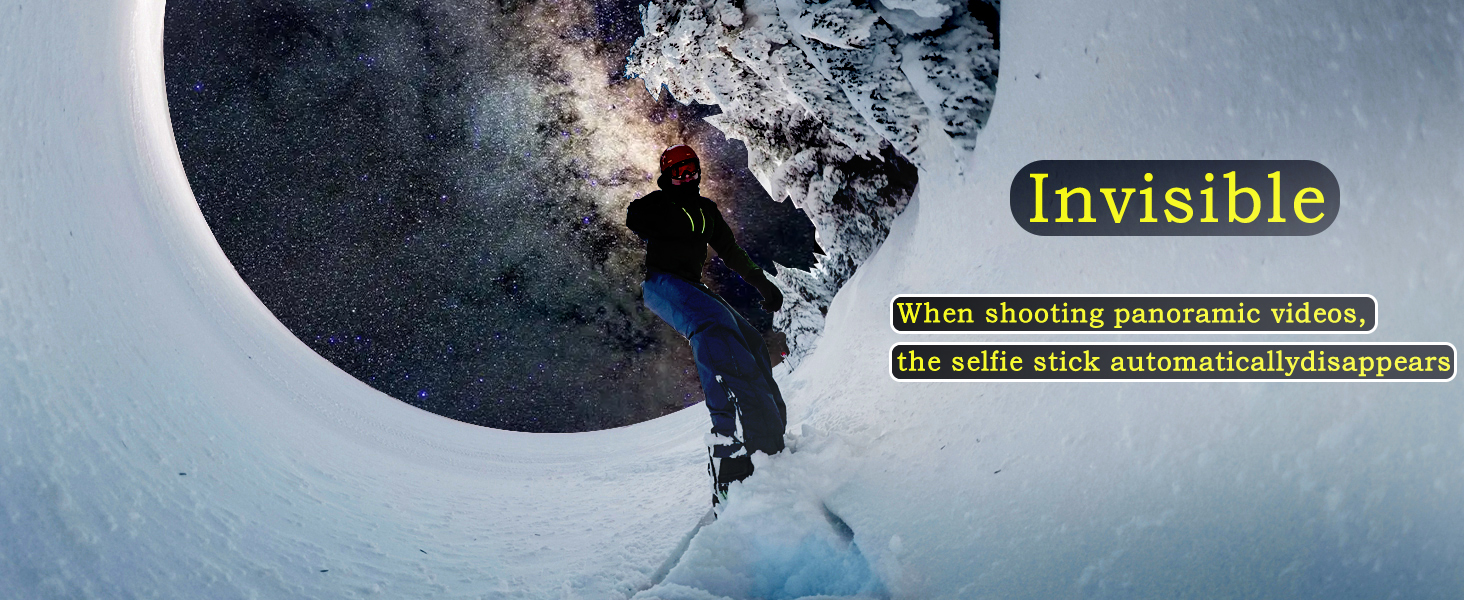 3m Selfie Stick 110in9.8ft Long Invisible Carbon Fiber Selfie Stick