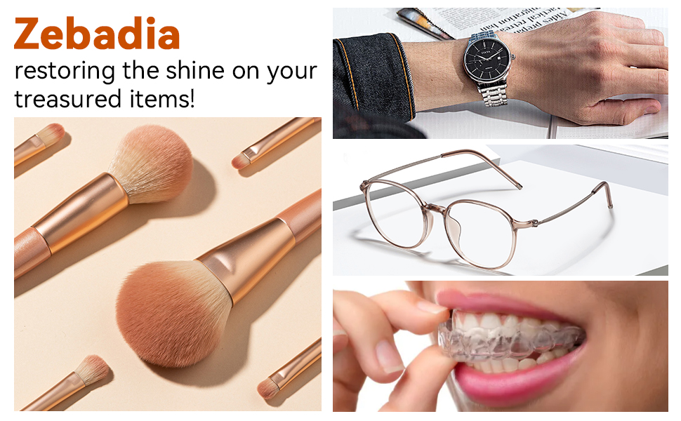 sonic cleaner suitable for denture, retainer, glasses, watches, make up brush, ring, etc