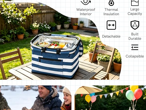 Insulated Picnic Basket