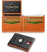 Wallet for Men Slim RFID Blocking Bifold Carbon Fiber,Minimalist Small Compact Front Pocket Credi...