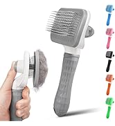 PWOD Dog & Cat Brush, Self Cleaning Slicker Brush for Pets, Upgraded Dog Brush for Shedding Massa...