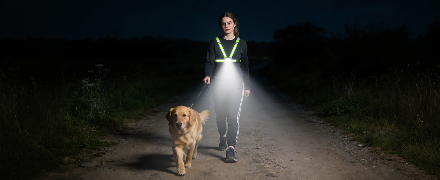 running lights for runners running light running light vest walking light for night walking