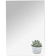 DARENYI 16"x12" Acrylic Mirror Sheet, Flexible Non Glass Body Mirror Tiles Large Self Adhesive Mi...