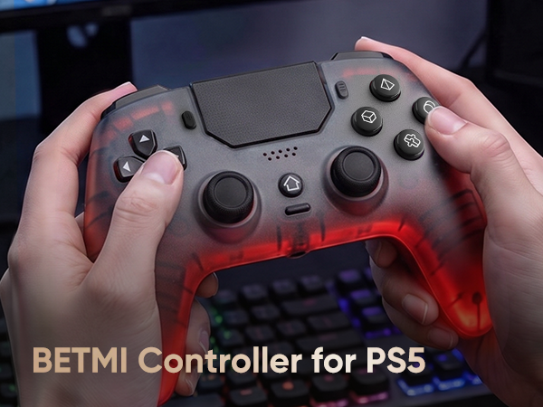 RGB wireless controller for ps5