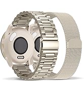 Compatible with Garmin Venu 3 Watch Band/Venu 4 45mm/Venu 2, 22mm Stainless Steel 2 Pack Metal an...