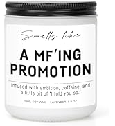 Job Promotion Candle Gifts for Women & Men – Congratulations Gift for Her & Him, New Job Soy Wax ...