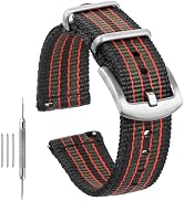 TACTICAL FROG 20mm 22mm Watch Band Military Watch Straps Replacement Nylon Watch Strap for Men Wo...