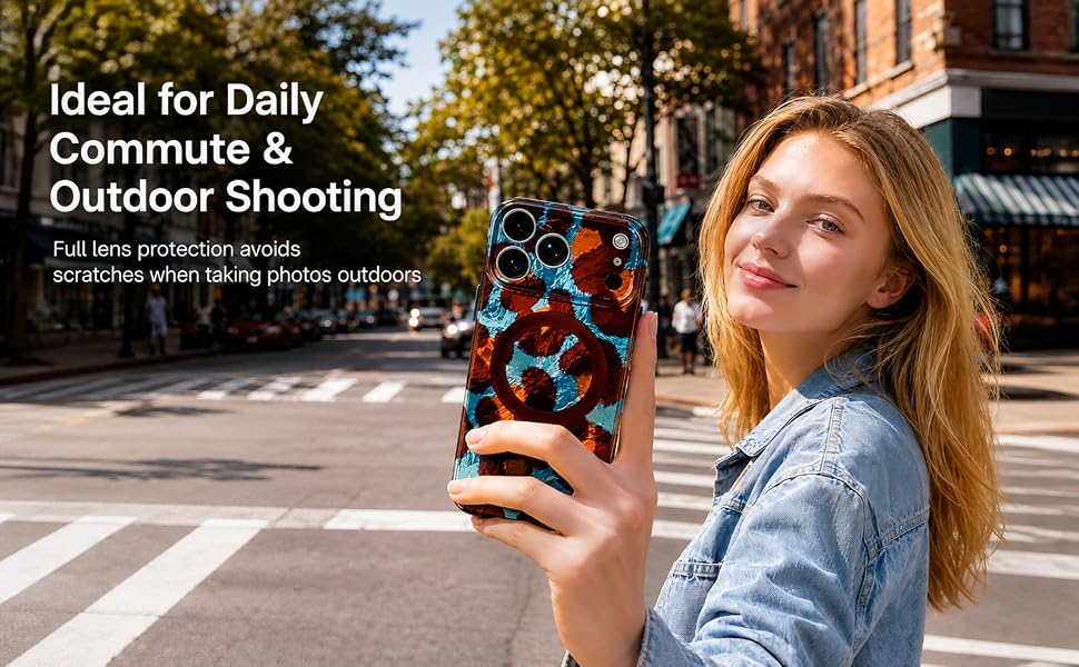 Cute Tortoise Shell Leopard Shockproof-Blue