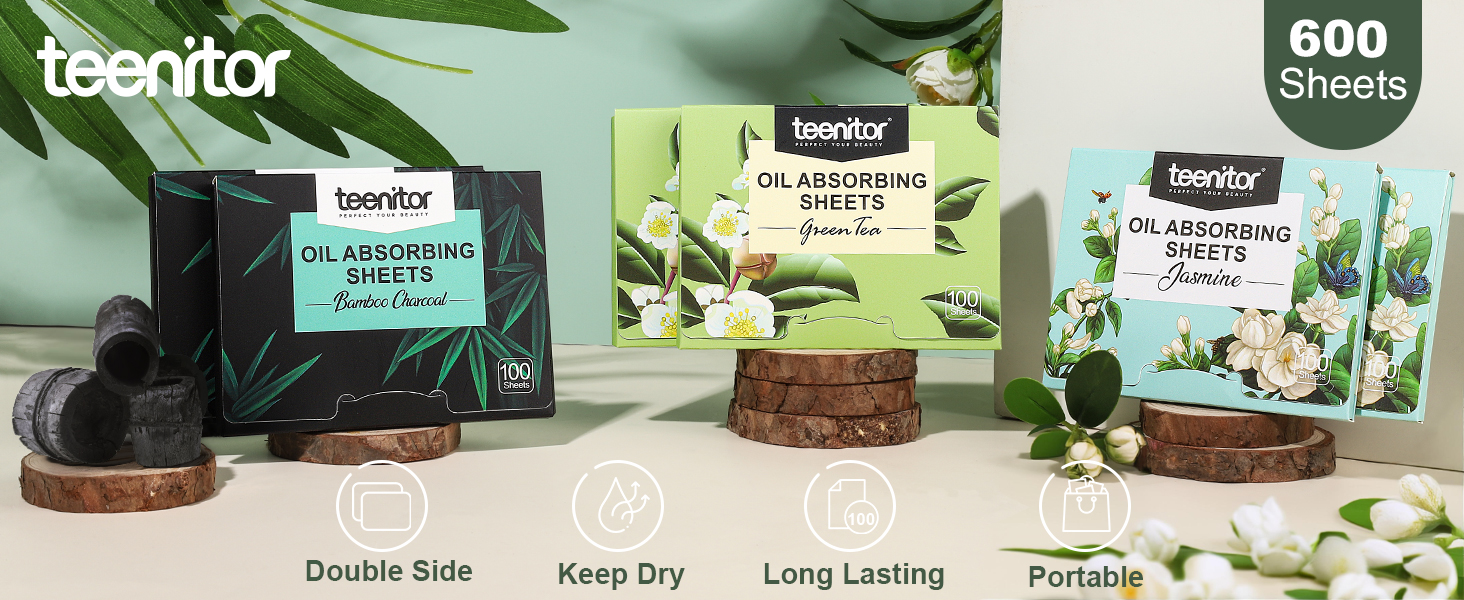 600 sheets Teenitor Oil Blotting Sheets for Face