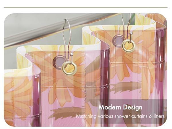 Modern Decorative Shower Curtain Hooks Rust Proof metal shower curtain hooks shower curtain hangers