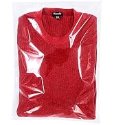 Wowfit 100 Count 14x20 inches Clear Cellophane Plastic Bags, Resealable Self-Sealing Cello Bags G...