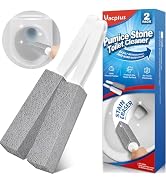 Vacplus Toilet Brush - Toilet Bowl Cleaners with Extra Long Handle, 100% Pumice Stone for Toilet ...