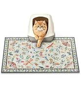 PPET Cat Litter Mat, 24" x 16" Litter Mat, Traps 100% Litter, Non-Slip Litter Box Trapping Mat, C...