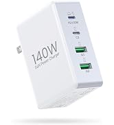 140W MacBook Pro Charger,C Wall Charging Block for MacBook Air M3/M2,4-Port PD20W Fast Charger Cu...