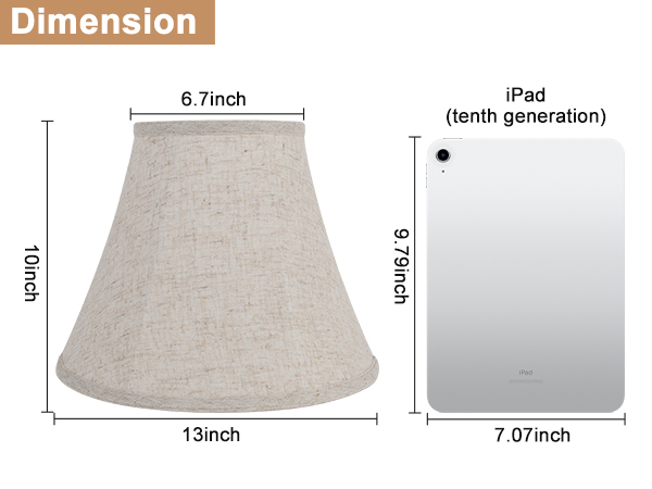 Lamp Shade Set with 2 Lamp Harps – 2-Pack