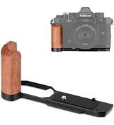 LEFTFOTO Z f Wooden Hand Grip L Bracket for Nikon ZF Camera, with Built-in Bottom Quick Release P...