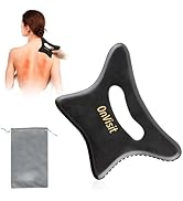 Full Body Gua Sha Tool and Facial Massage Tools, Ergonomic Bian Stone Handle Guasha Scraping for ...