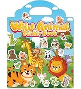 Walenced Reusable Sticker Book for Toddlers 2-4 Years, Stickers for Kids, Toddler Craft Activitie...