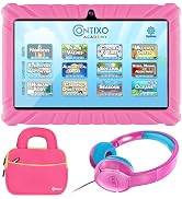 Contixo 7 inch Kids Tablet Bundle - with Headphone & Bag & Tablet for Kids, 32GB, Android 11, Par...