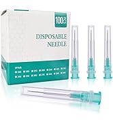 100 Pack 21 Gauge 1 Inch Lab Accessories, Individually Packaged. (21G-1 Inch)