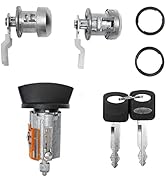 Door Lock Cylinders & Ignition Switch with Keys | Replacement For 1997-2007 Ford F250/350, Excurs...