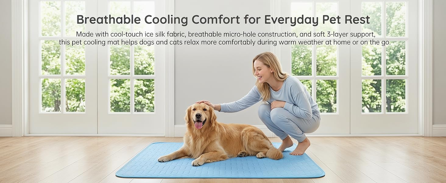 Breathable Cooling Comfort for Everyday Pet Rest