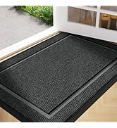 Large Front Door Mat Outside Entrance Indoor Doormat, 36" x 24" Outdoor Mats for Patio Waterproof...