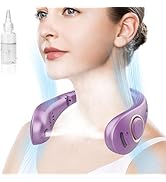 Portable Neck Fan Rechargeable,Bladeless Misting Fan Around Neck Fans that Blow Cold Air,Wearable...
