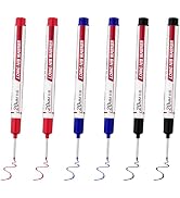 LYXMYGS 6 PCS Long Head Deep Hole Marker Pens,20mm Long Nib Marker, Longs Nose Markers, Waterproo...