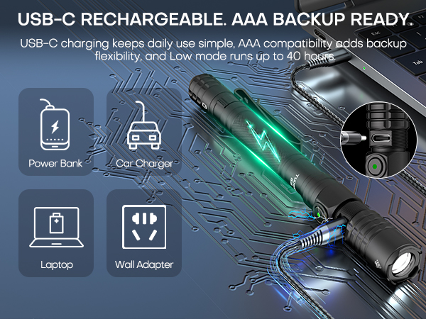 EDC PEN LIGHT FLASHLIGHT