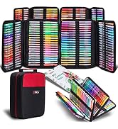 Gel Pens Art Supplies for Adult Coloring Books, ZSCM 160 Pack Gel Pens Set Include 88 Glitter Neo...