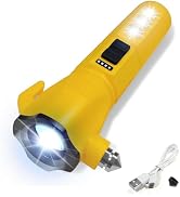 GEEBONFLUGENS Emergency Car Flashlight - 2000 Lumen Dual Light 4-Level Battery Indicator Window B...