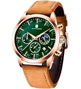 BENYAR Mens Watches Analog Quartz Chronograph Waterproof Wrist Watches for Men Fashion Business W...