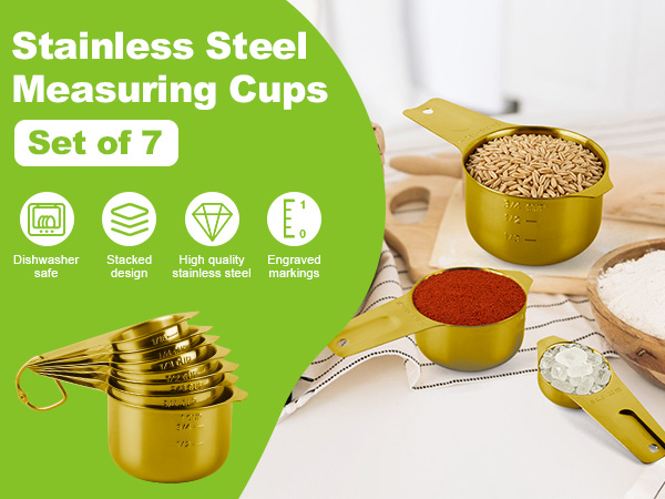 metal measuring cups stainless steel