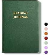TSFPapier Reading Journal Book Lovers Gifts Book Journal Hardcover Leather For Readers Review and...