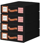 LHZK Sheet Organizers and Storage 4 Pack, Foldable Bed Sheet Organizers and Storage (Queen & King...