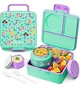 Fimibuke Bento Box for Kids Adult with Thermos, 3-4 Compartment 60OZ Toddler Lunch Box Container ...