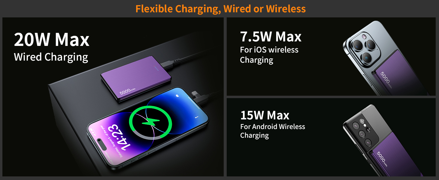 iphone portable charger fast charging