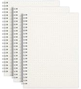 AHGXG Dotted Journals Spiral Notebook 3 Pack, A5 Bullet Dot Grid Journal with 100 GSM Thick Dotte...