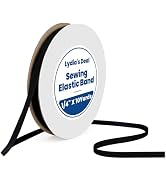 Elastic Band for Sewing 1/4 Inch Wide 10 Yards, Durable & Soft High Elasticity Stretch Elastic Ba...