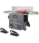 Hoteche 8-Inch Bechtop Jointer&Planer - 13-Amp Variable Speed Jointer Planer Combo with Extendabl...