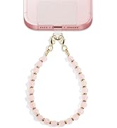 NUBYYA Lostars Handmade Gemstone Beaded Phone Wrist Strap with Tether Tab – Detachable Hands-Free...