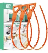ARCTIC EAGLE Drain Snake Hair Drain Clog Remover - 3 Pack Shower Snake Sink Unclogger Tool with E...