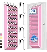 Over The Door Shoe Organizer, 70 Pounds Large Capacity, 20-30-Pair shoe organizer, Heavy Duty-Ext...
