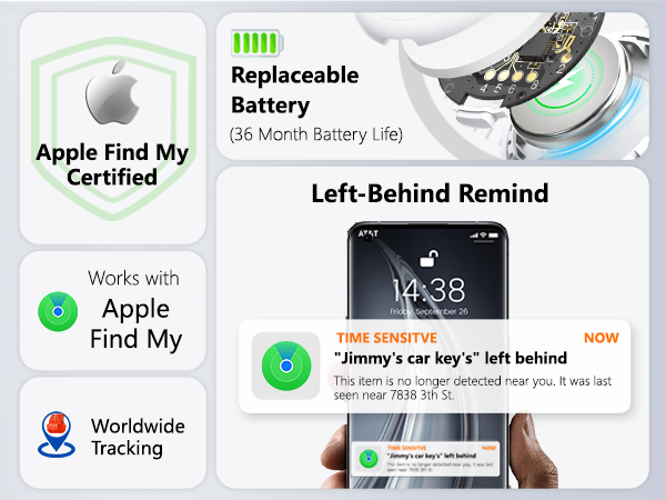 Air Tracker Tags Apple Find My Air Bluetooth Smart Finder Tracking Device luggage key gps smart